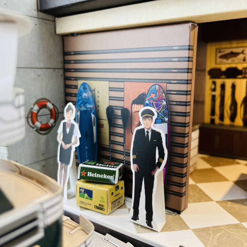 【紙紮】紙紮遊艇海釣俱樂部 ( 爐口型-經營商店)