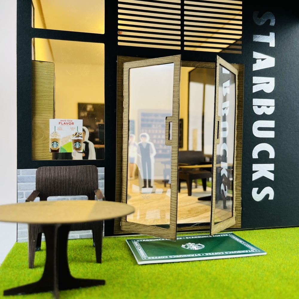 【紙紮】 紙紮咖啡廳/ Starbucks 星巴克 (爐口型)