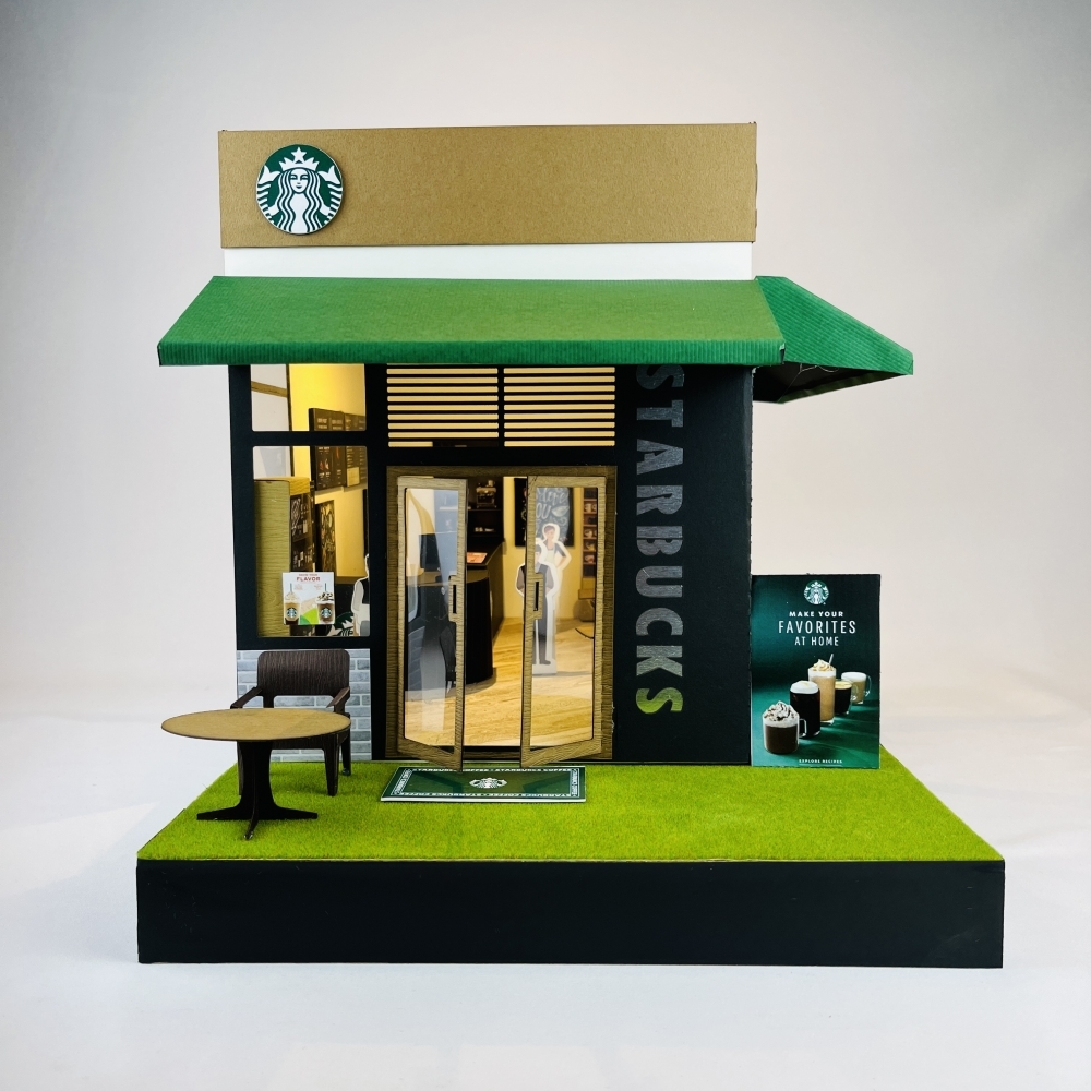 【紙紮】 紙紮咖啡廳/ Starbucks 星巴克 (爐口型)