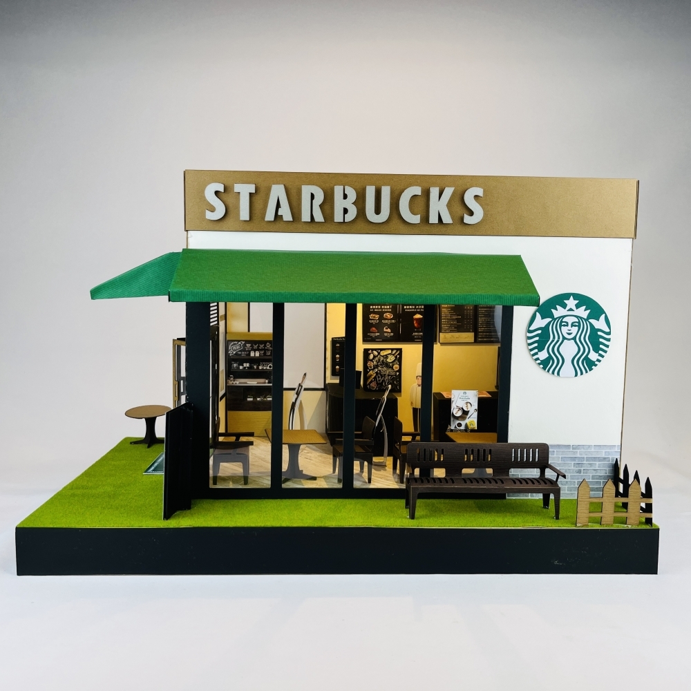 【紙紮】 紙紮咖啡廳/ Starbucks 星巴克 (爐口型)