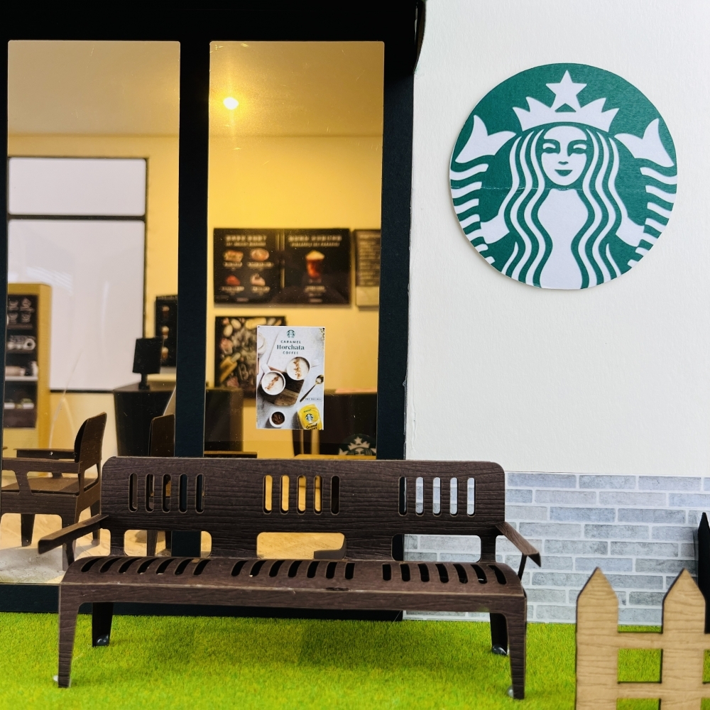 【紙紮】 紙紮咖啡廳/ Starbucks 星巴克 (爐口型)