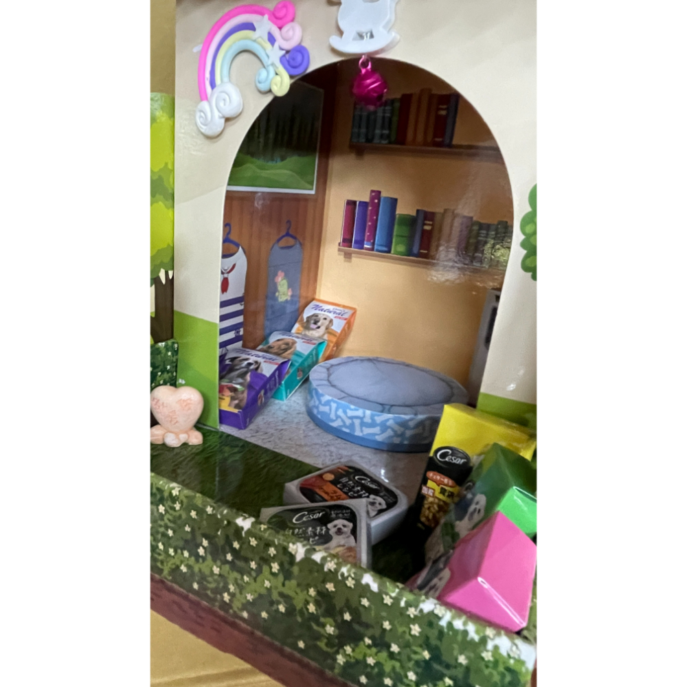 【紙紮寵物用品】D1031 萌寵寶貝屋-1