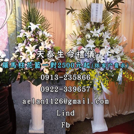 花籃 蘭花 燈柱