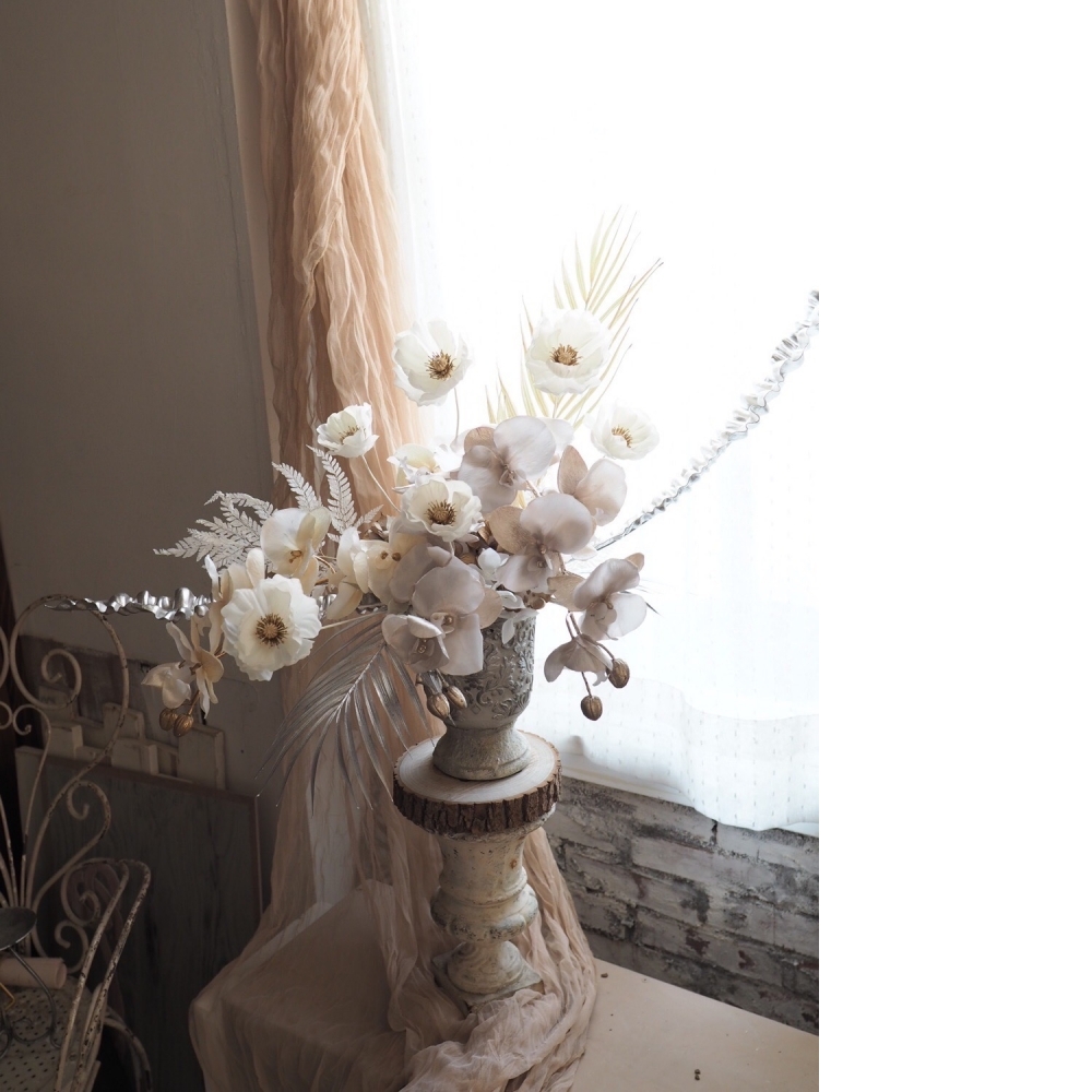 法式永生花擬真花開幕花禮