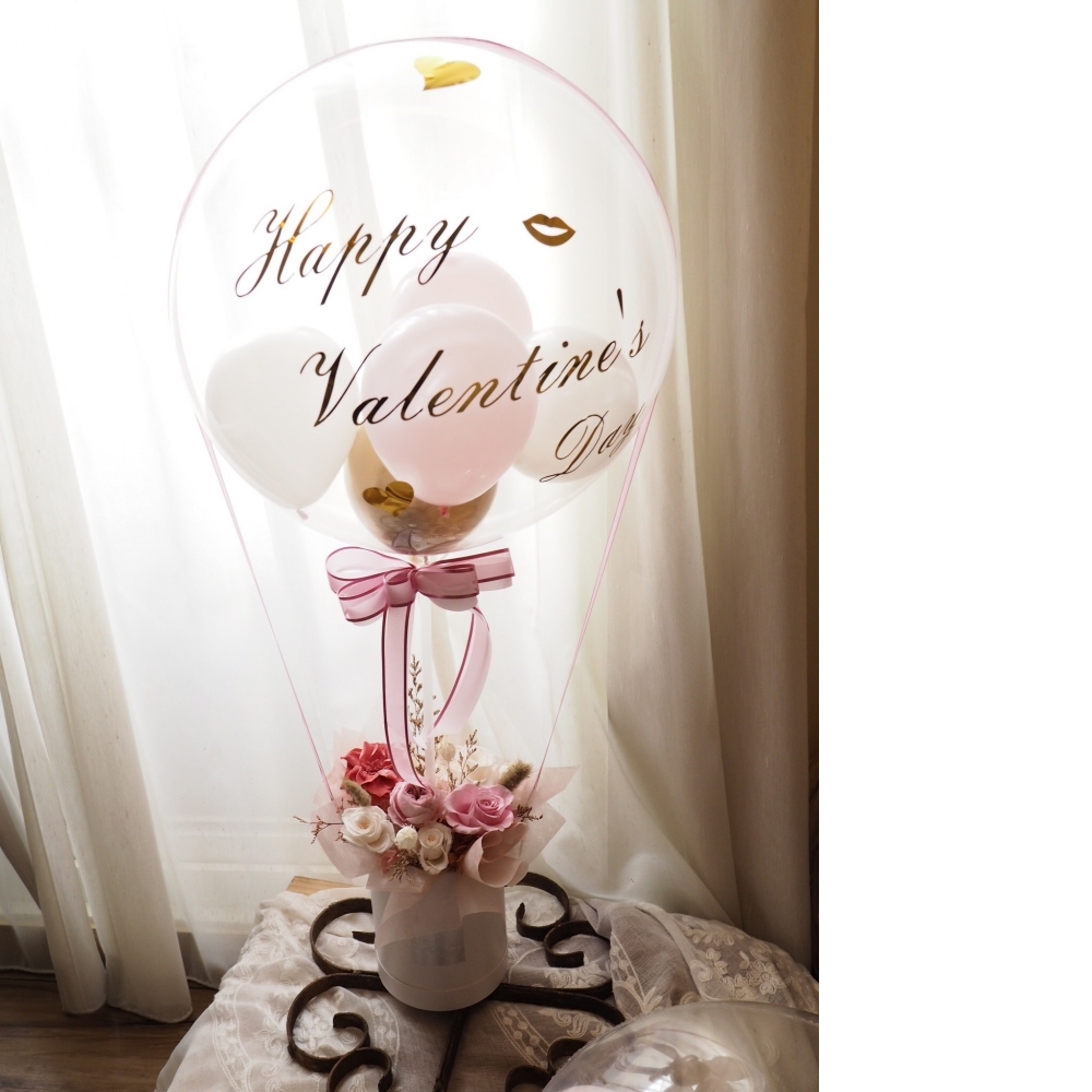 啵啵球 波波球 抱抱桶 永生花禮 告白 情人節 母親節 周年紀念日 生日禮物 求婚 [大尺寸]