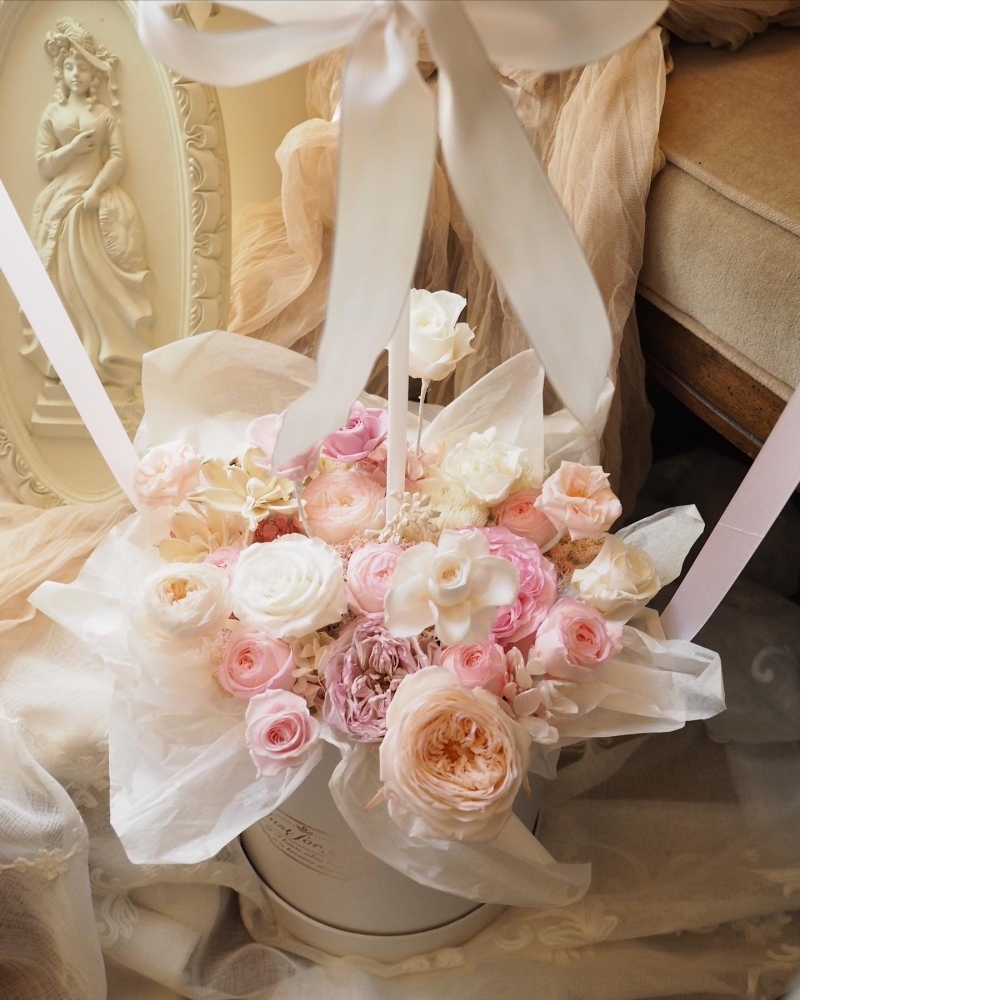 啵啵球 波波球 抱抱桶 永生花禮 告白 情人節 母親節 周年紀念日 生日禮物 求婚 [特大尺寸]