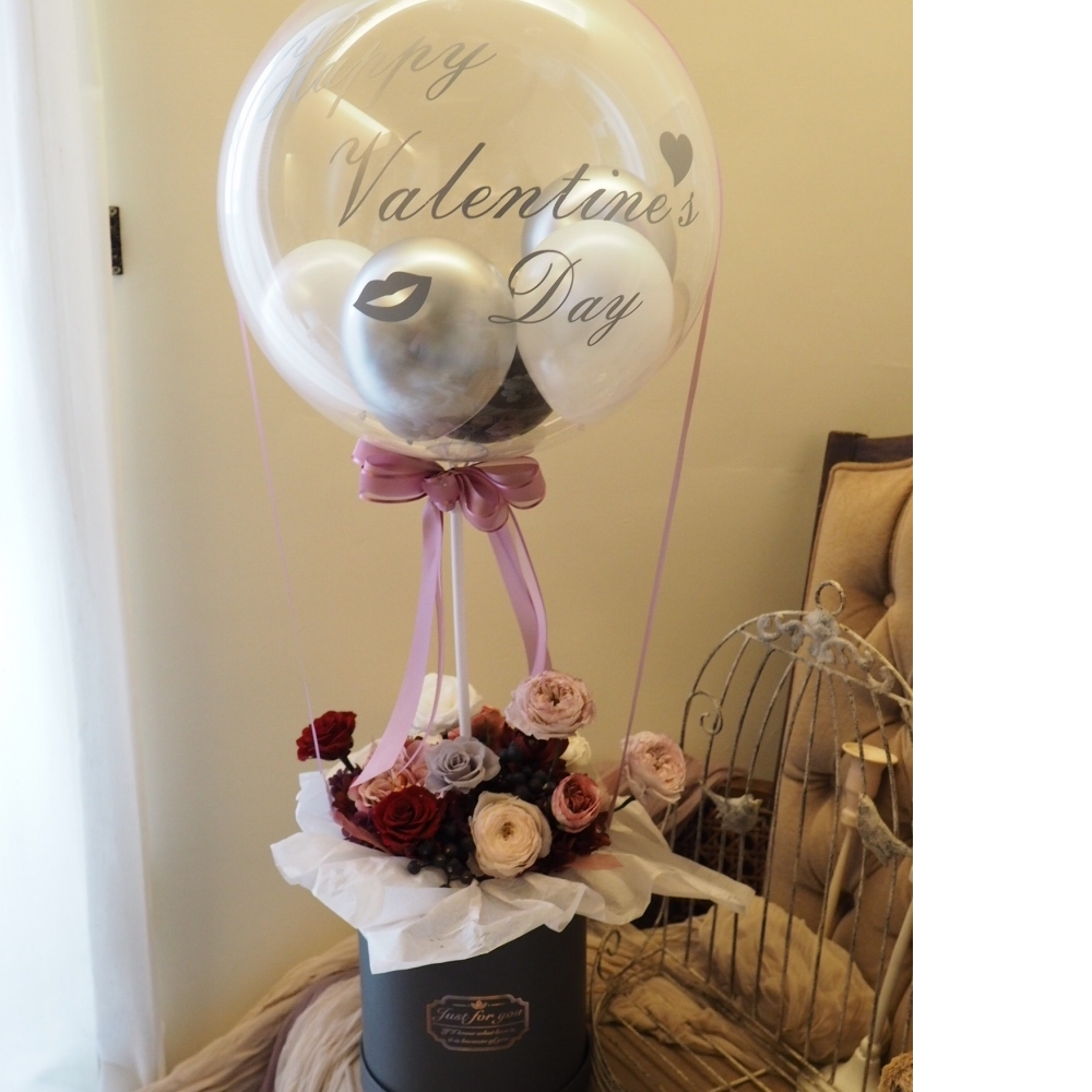 啵啵球 波波球 抱抱桶 永生花禮 告白 情人節 母親節 周年紀念日 生日禮物 求婚 [特大尺寸]
