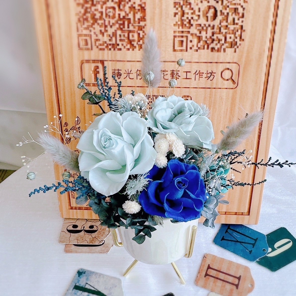 桌花6-金架系列｜永生花-$1860