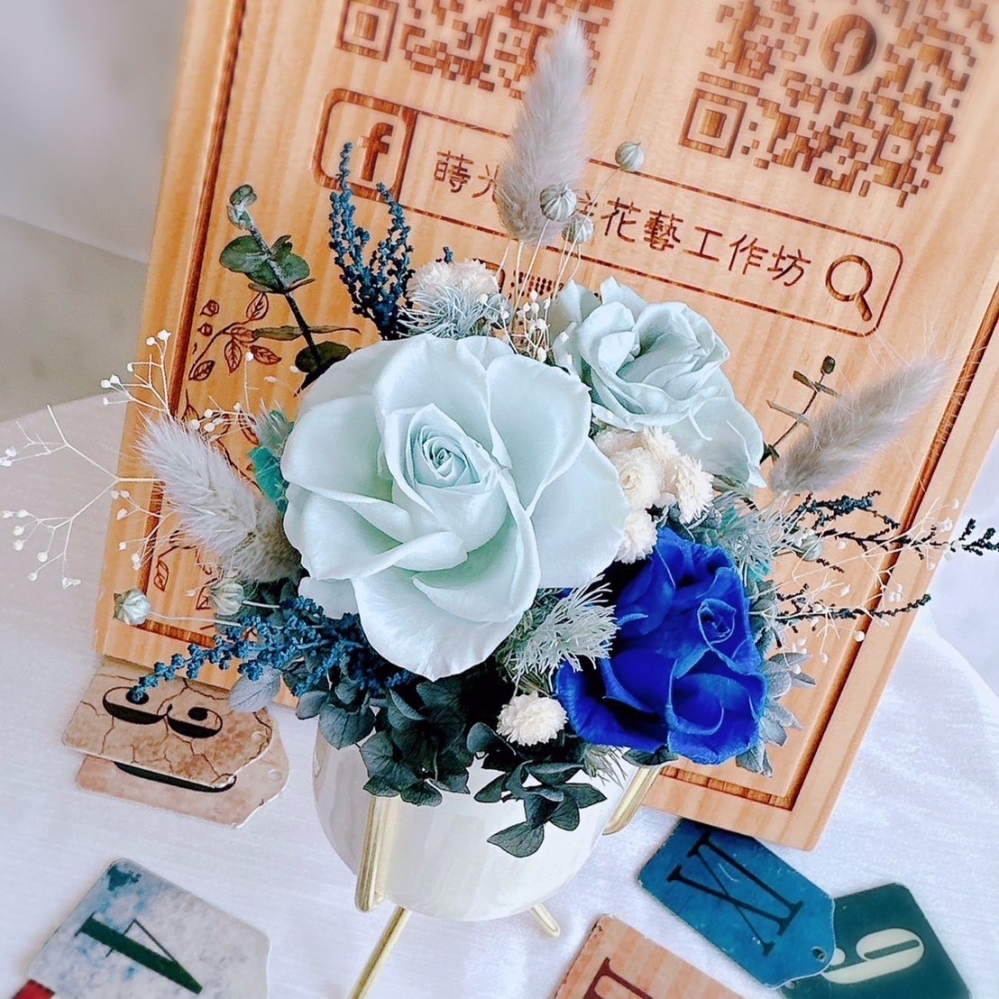 桌花6-金架系列｜永生花-$1860