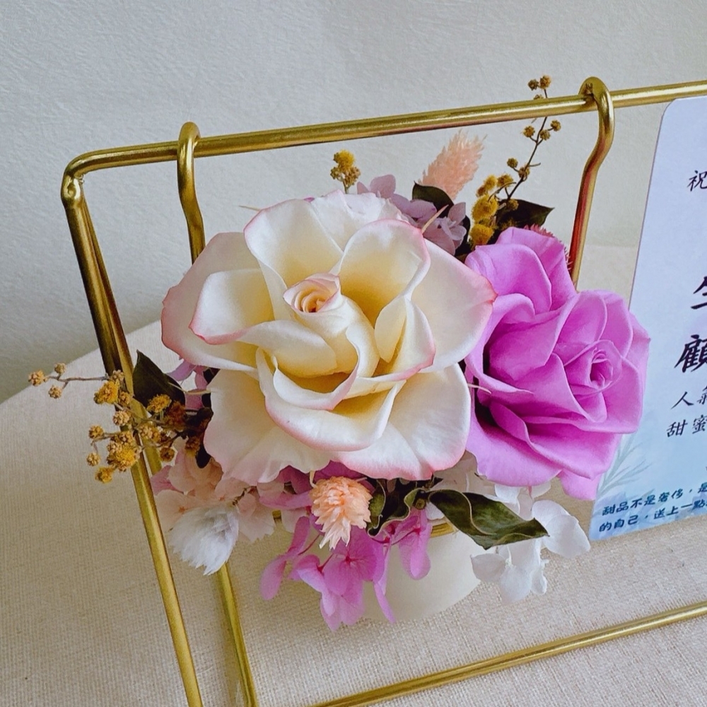 桌花5-鞦韆款｜永生花-$1520