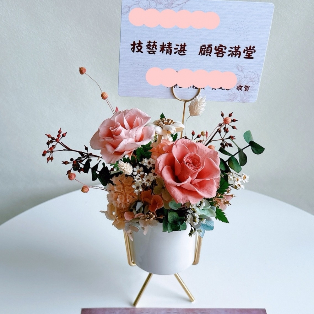 桌花6-金架系列｜永生花-$1860