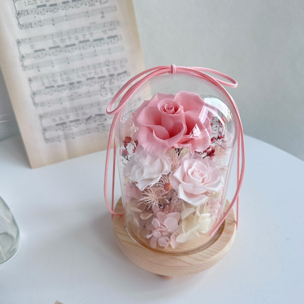 永生花｜柱型玻璃花盅