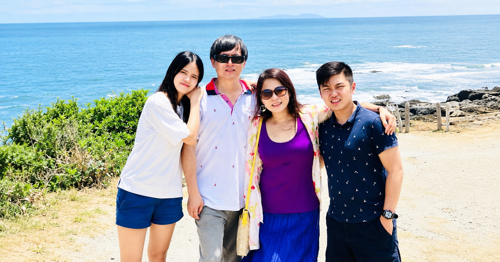 伽路蘭遊憩區旅客合影