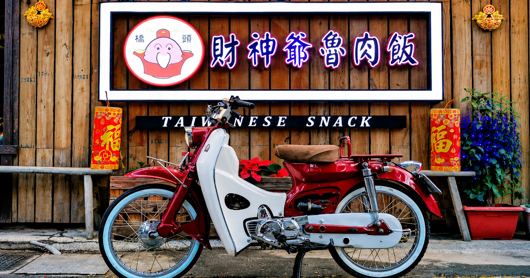 台中西屯 橋頭財神爺滷肉飯