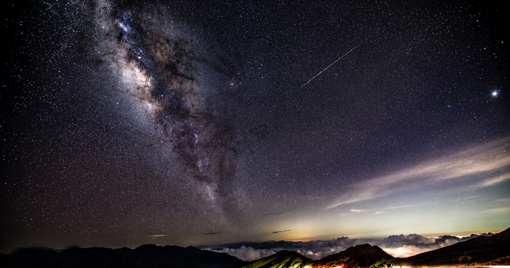 鳶峰暗夜星空