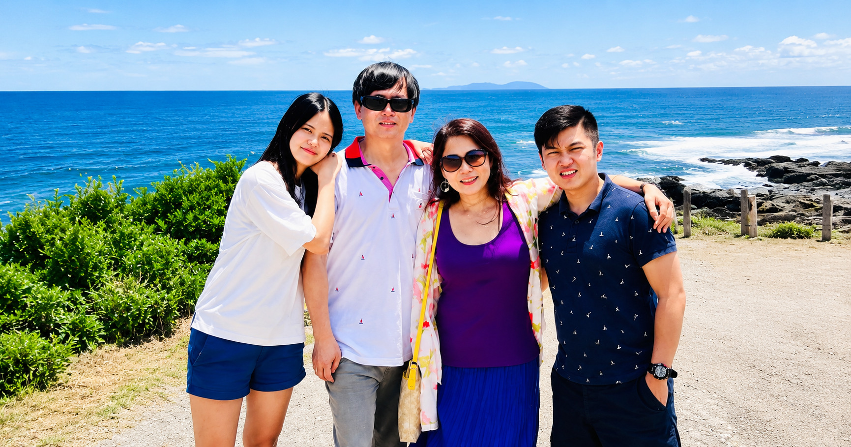 伽路蘭遊憩區旅客合影