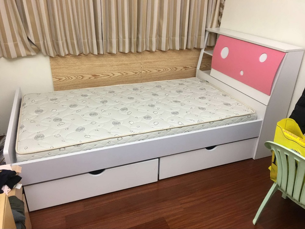 【夏日出清】泡泡單人床．3.5'標準單人床．床底可加抽屜．兒童床╭☆