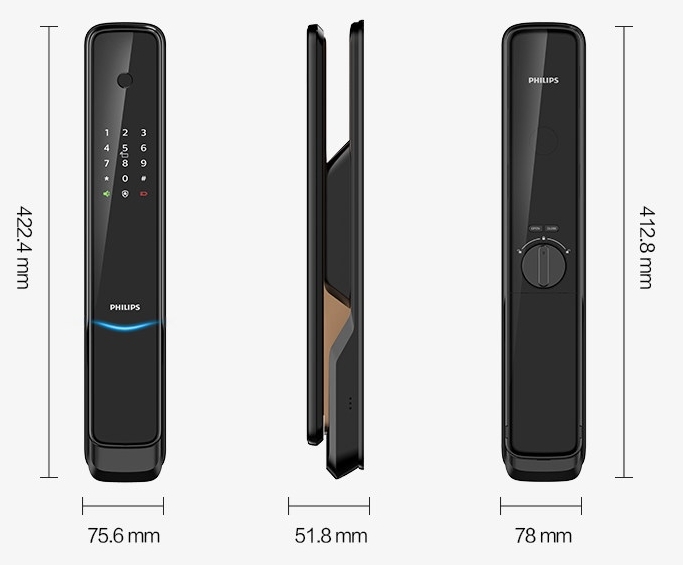 PHILIPS EasyKey 9300 指紋/卡片/密碼/鎖匙/藍芽/Wi-Fi  六合1 (平輸)