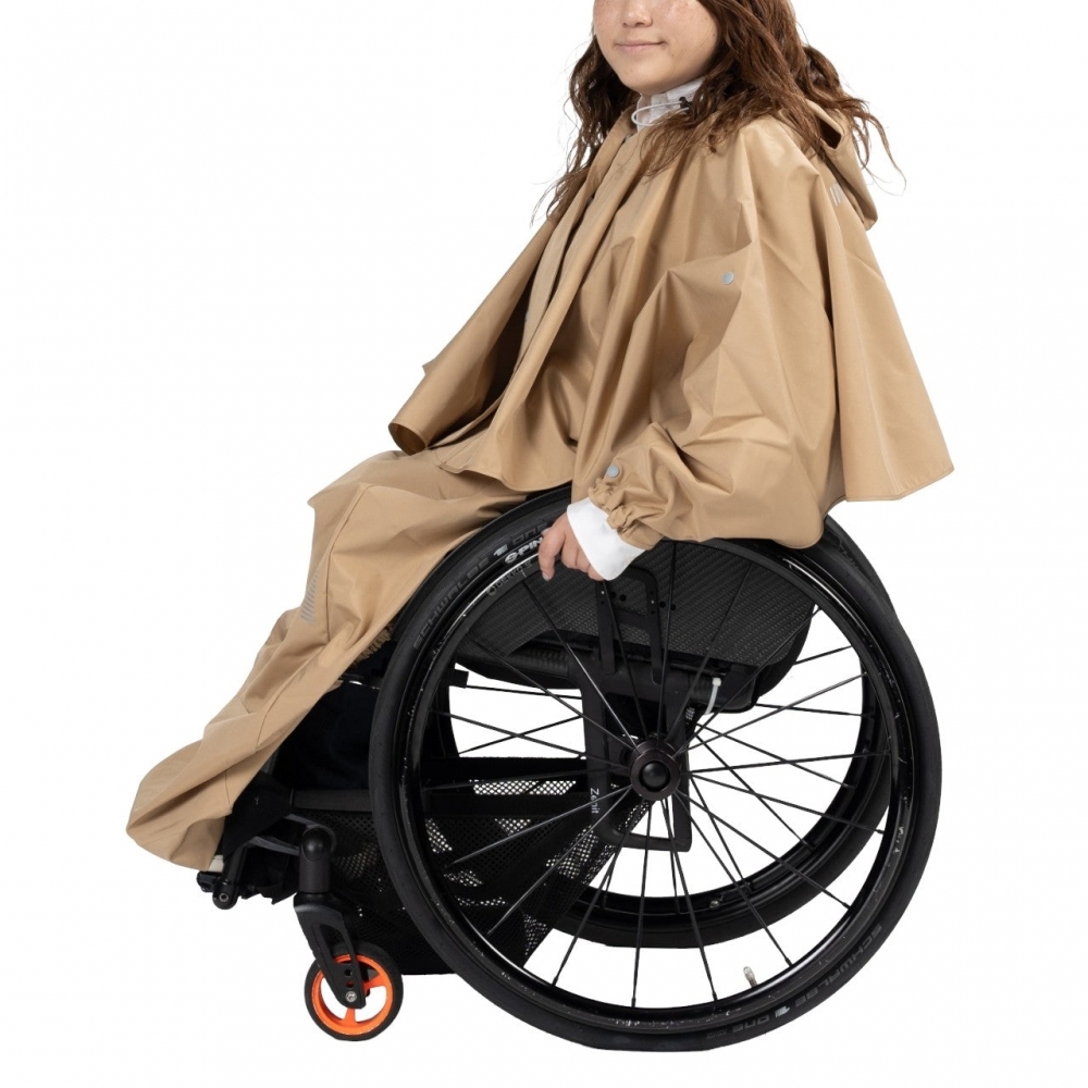 有袖設計-輪椅族用雨