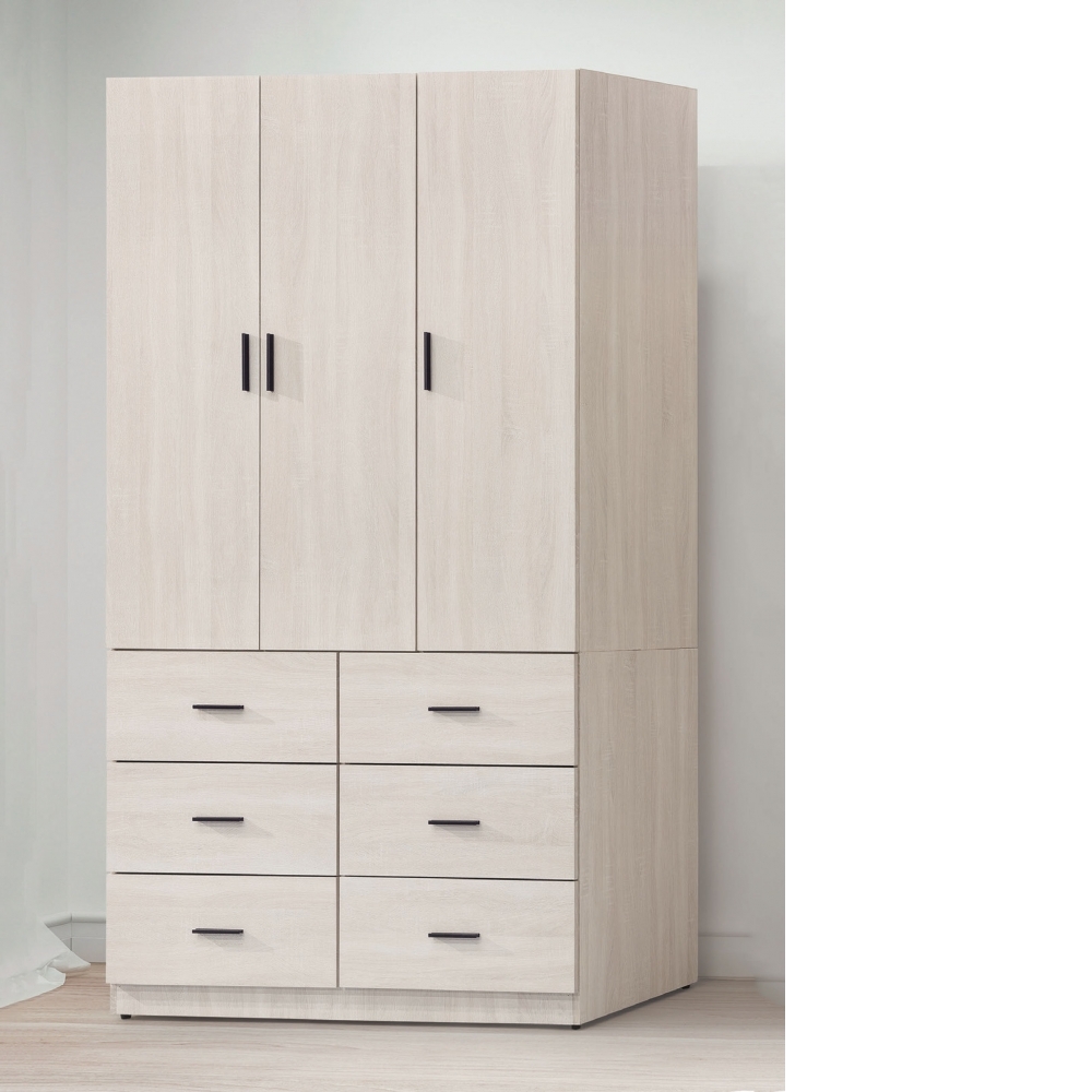 寶麗白雲橡衣櫥