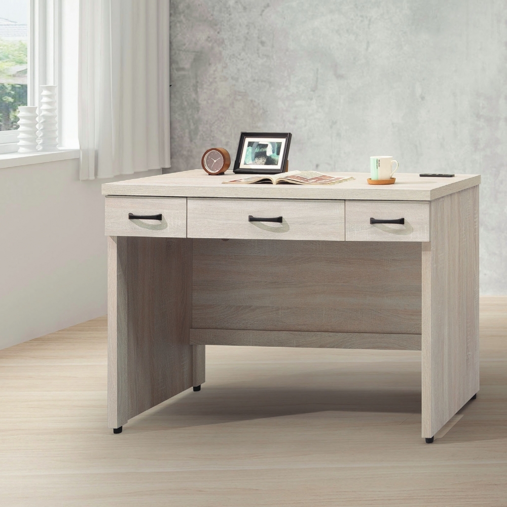 鋼刷白/古橡/灰梧桐電腦桌