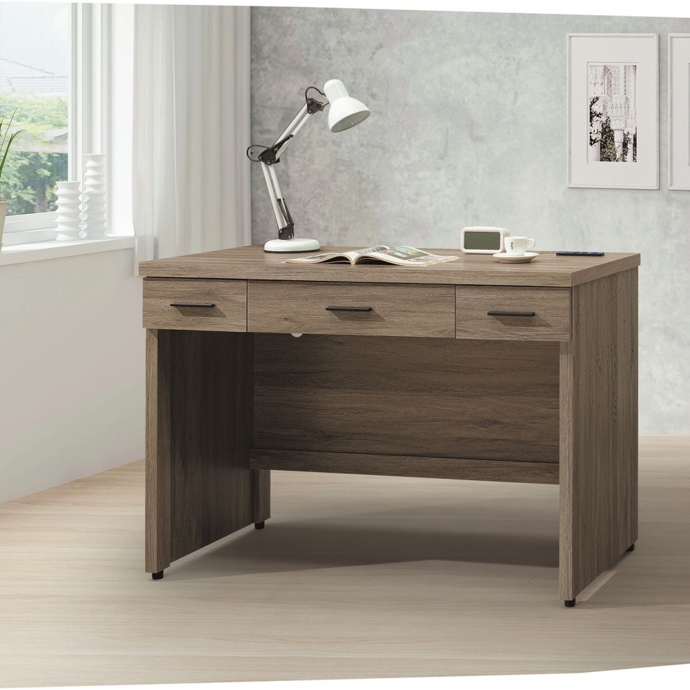 鋼刷白/古橡/灰梧桐電腦桌