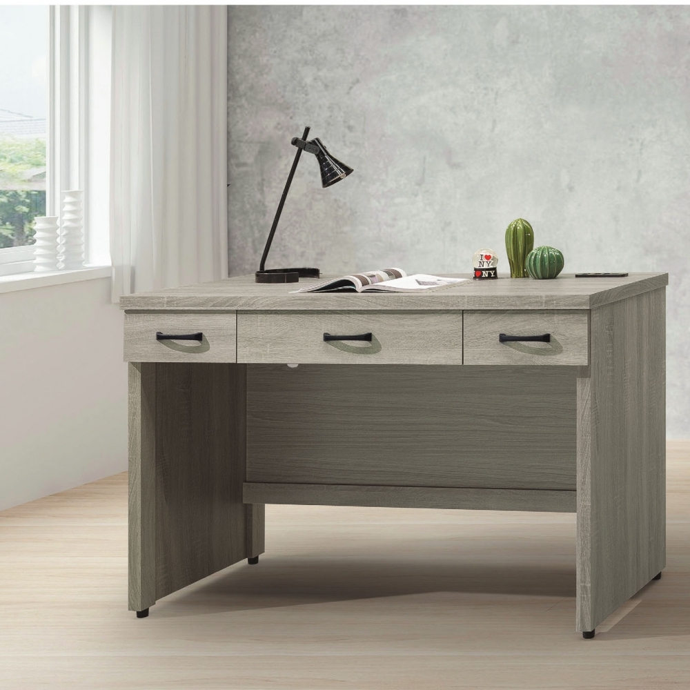 鋼刷白/古橡/灰梧桐電腦桌