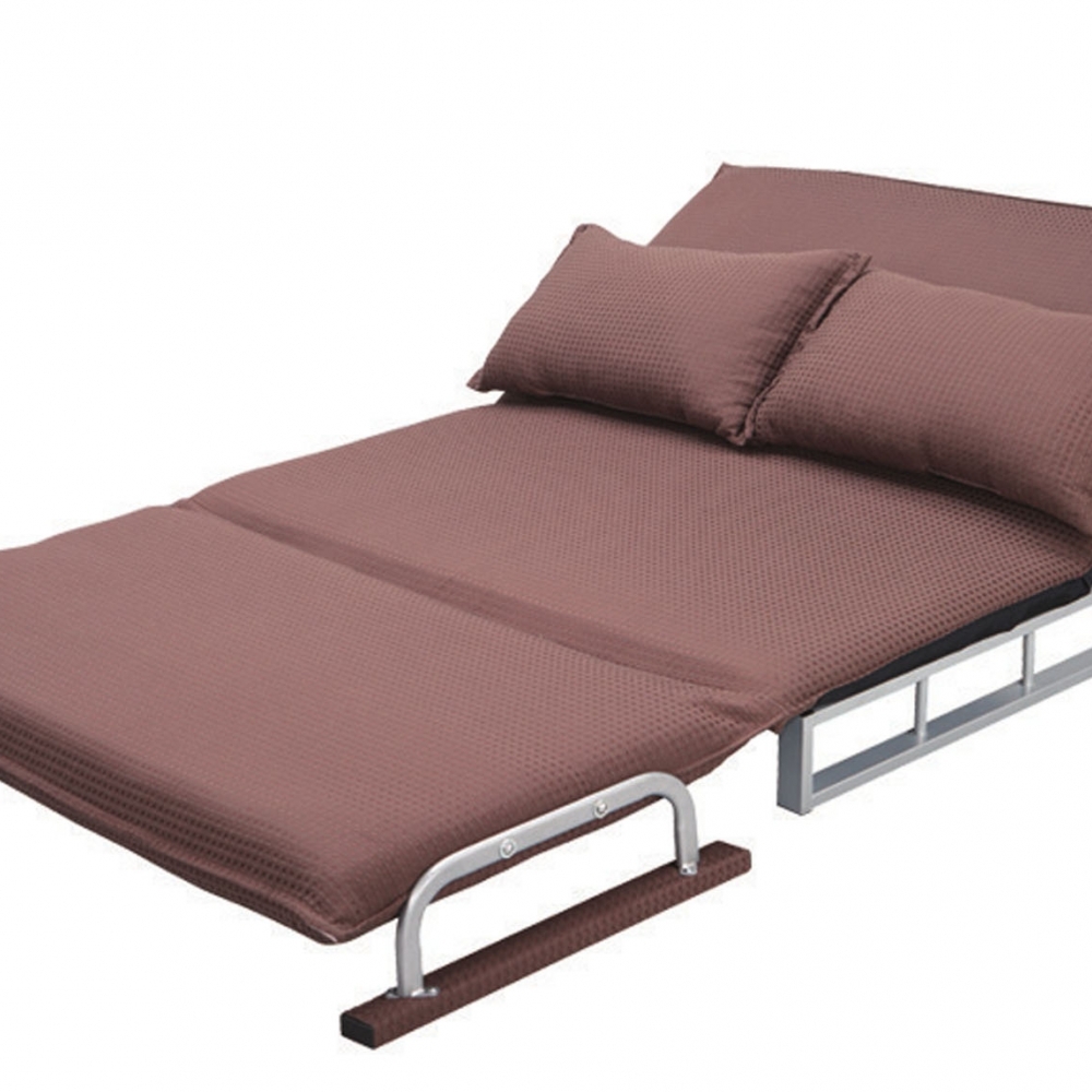 雙人坐臥兩用沙發床 (咖) (紅)