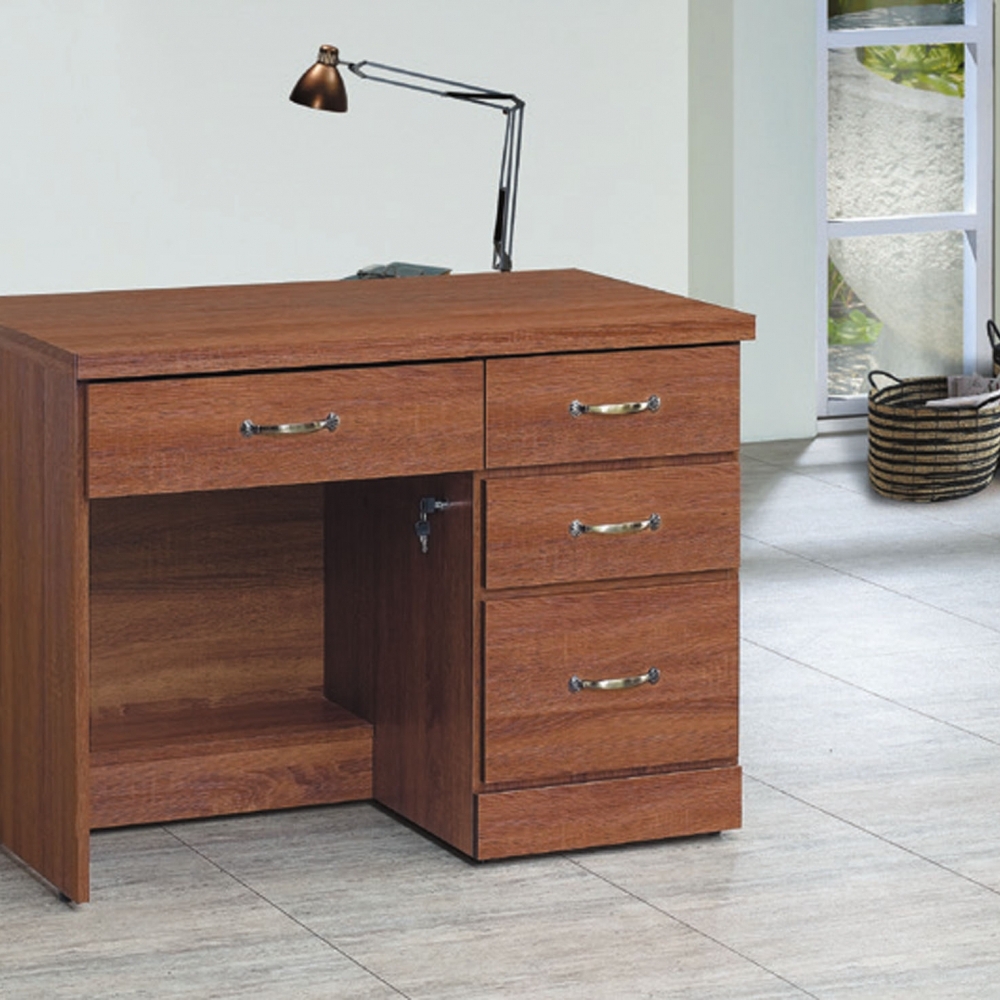 柚木3.2尺書桌 (全組/下座)