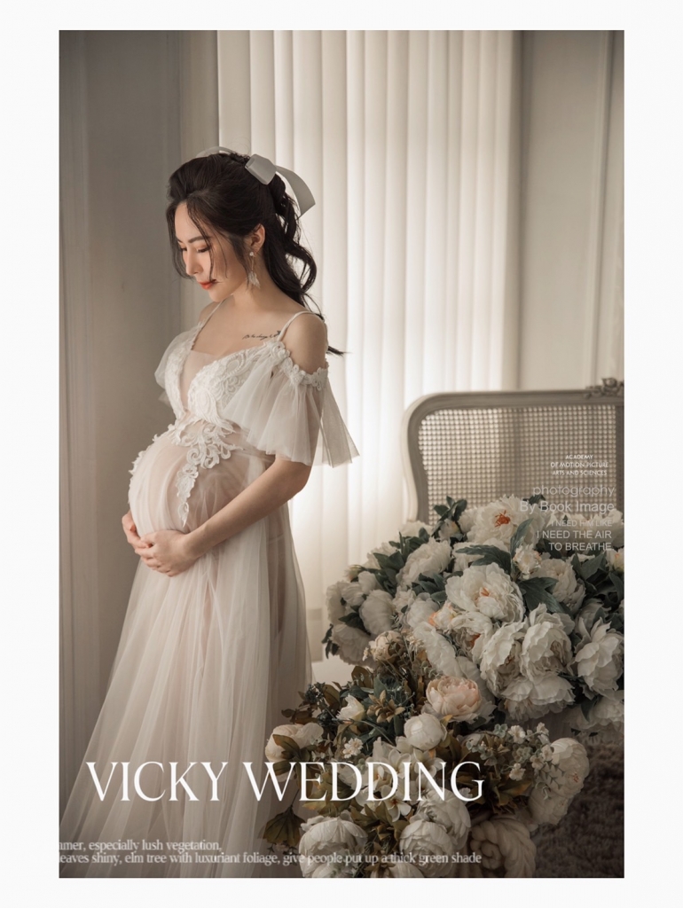 孕婦寫真-VICKY唯琪手工婚紗