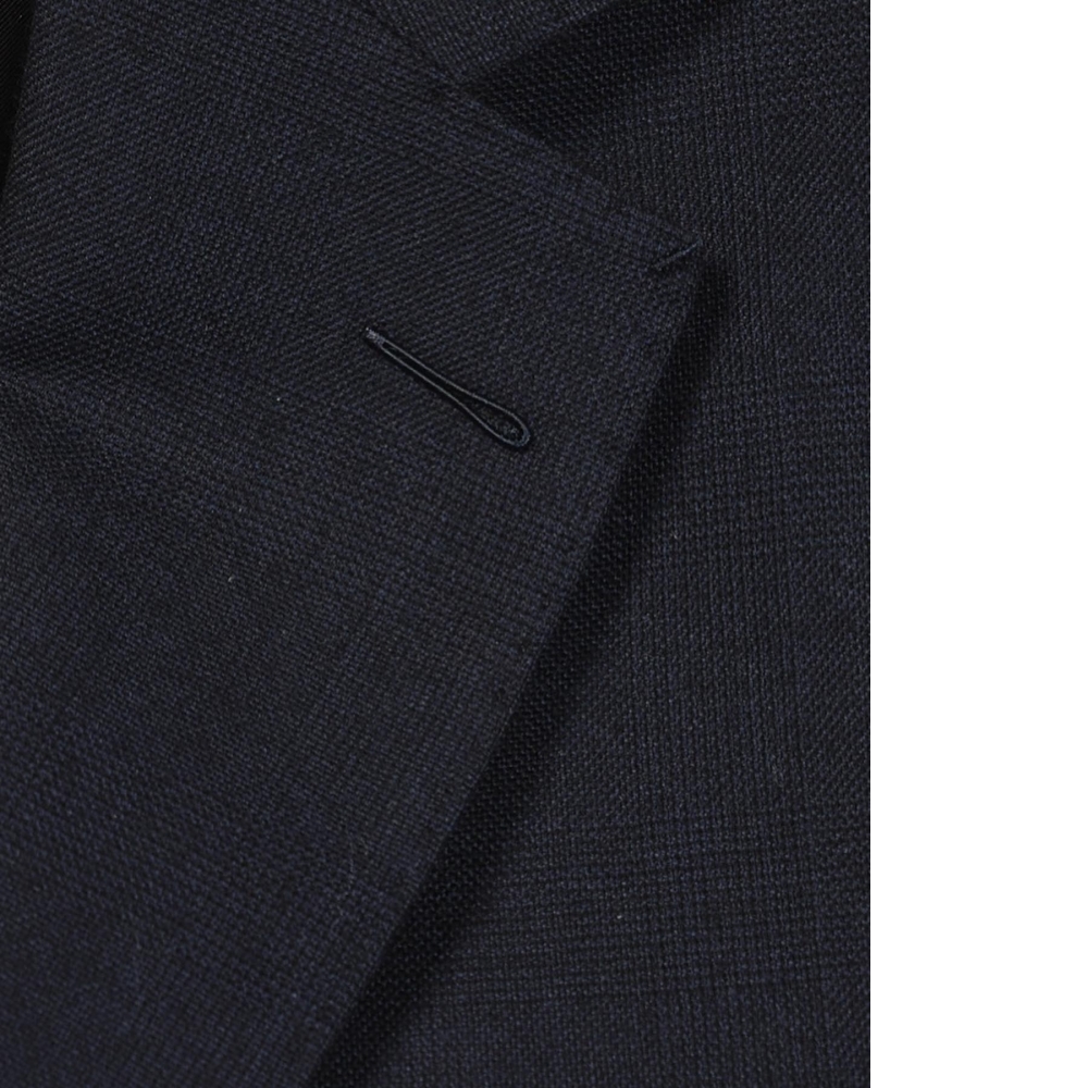 370g的完美挺闊：Harrisons 藍色格紋新郎西裝訂製