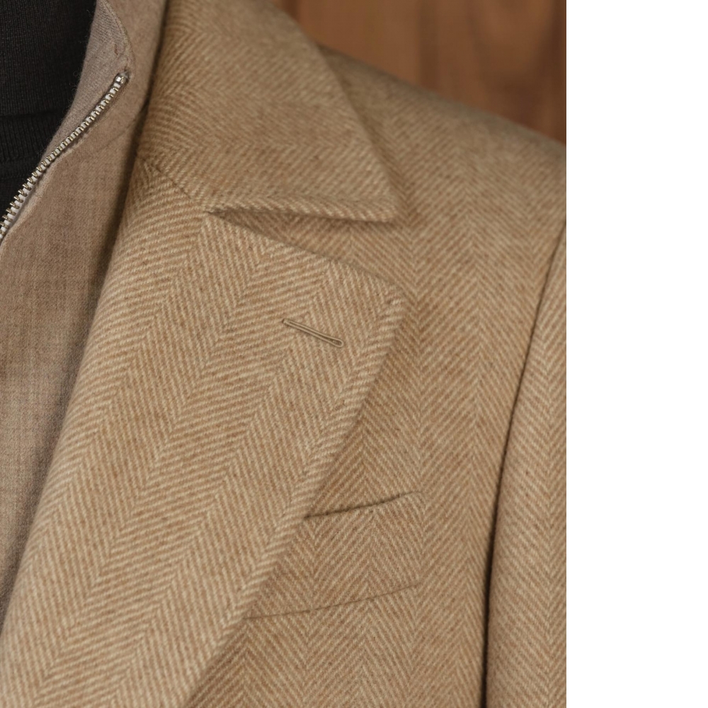 Zegna 純羊絨大衣 燕麥色系的終極優雅