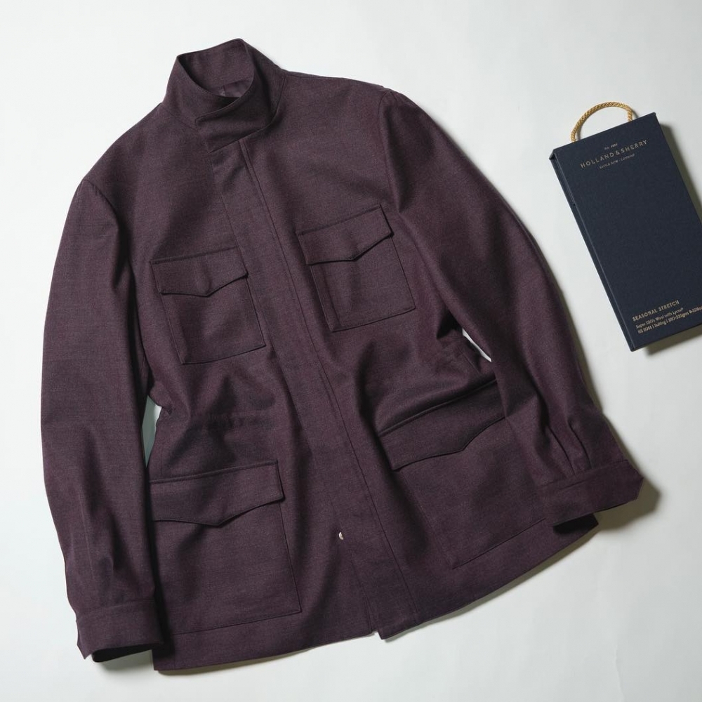 M65 夾克的進化 Holland & Sherry 紫色法蘭絨的頂級詮釋