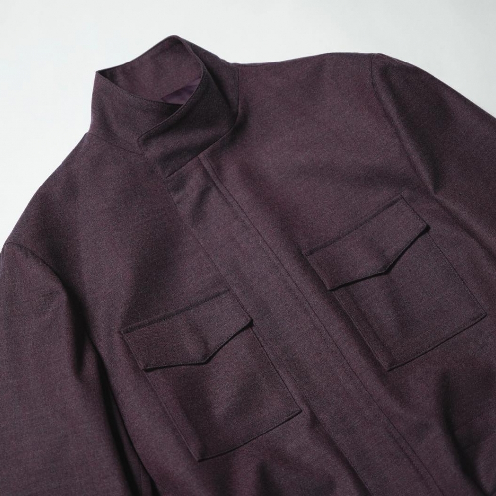 M65 夾克的進化 Holland & Sherry 紫色法蘭絨的頂級詮釋