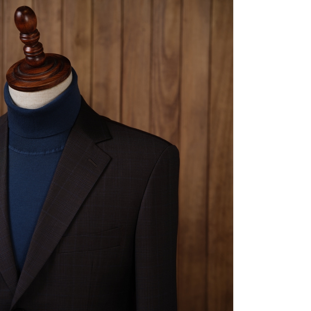溫暖的奢華：Zegna 咖啡色格紋西裝的獨到品味