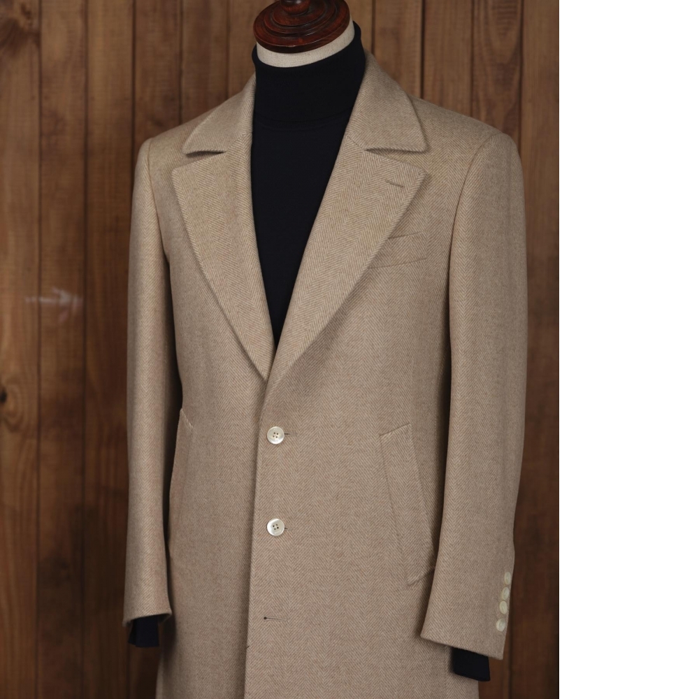 Zegna 純羊絨大衣 燕麥色系的終極優雅
