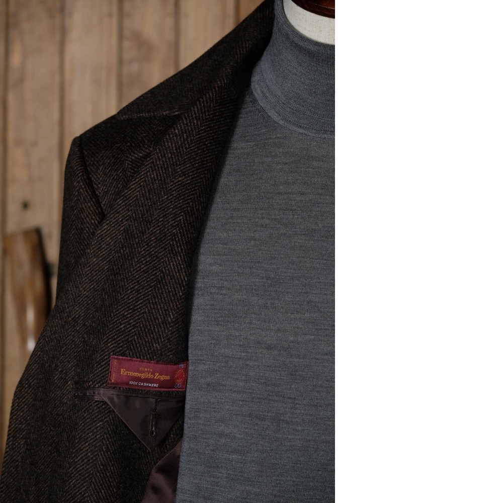 Zegna 純羊絨大衣 頂級質感與完美線條的展現