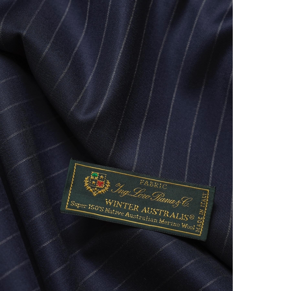 loro piana 150s 條紋雙排扣西裝訂製