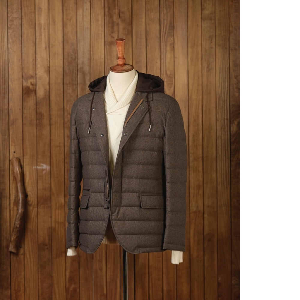 Zegna 14milmil 190s 法蘭絨 終極羽絨西裝外套