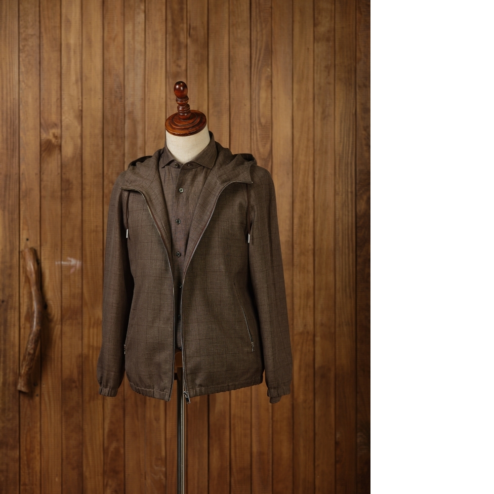 Zegna 三重奏連帽外套 頂級毛麻絲的夏日舒適