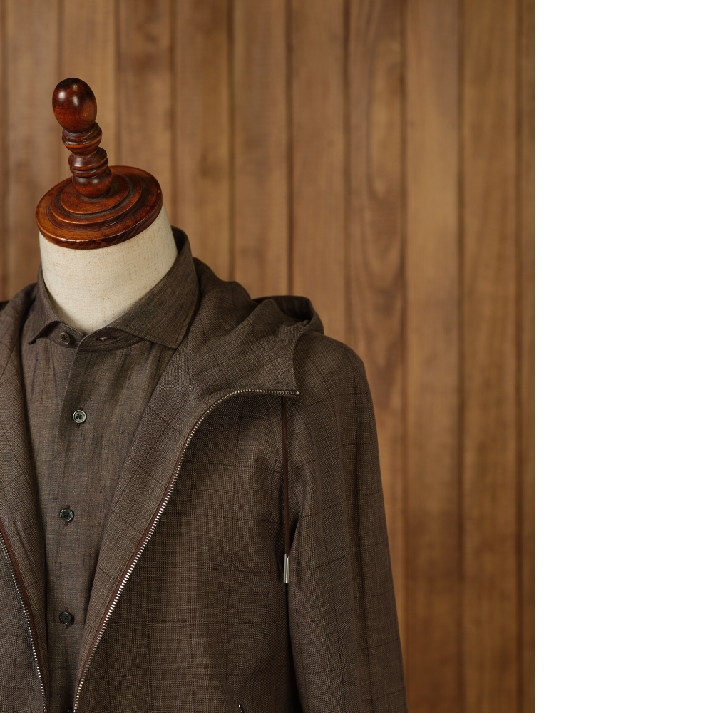 Zegna 三重奏連帽外套 頂級毛麻絲的夏日舒適
