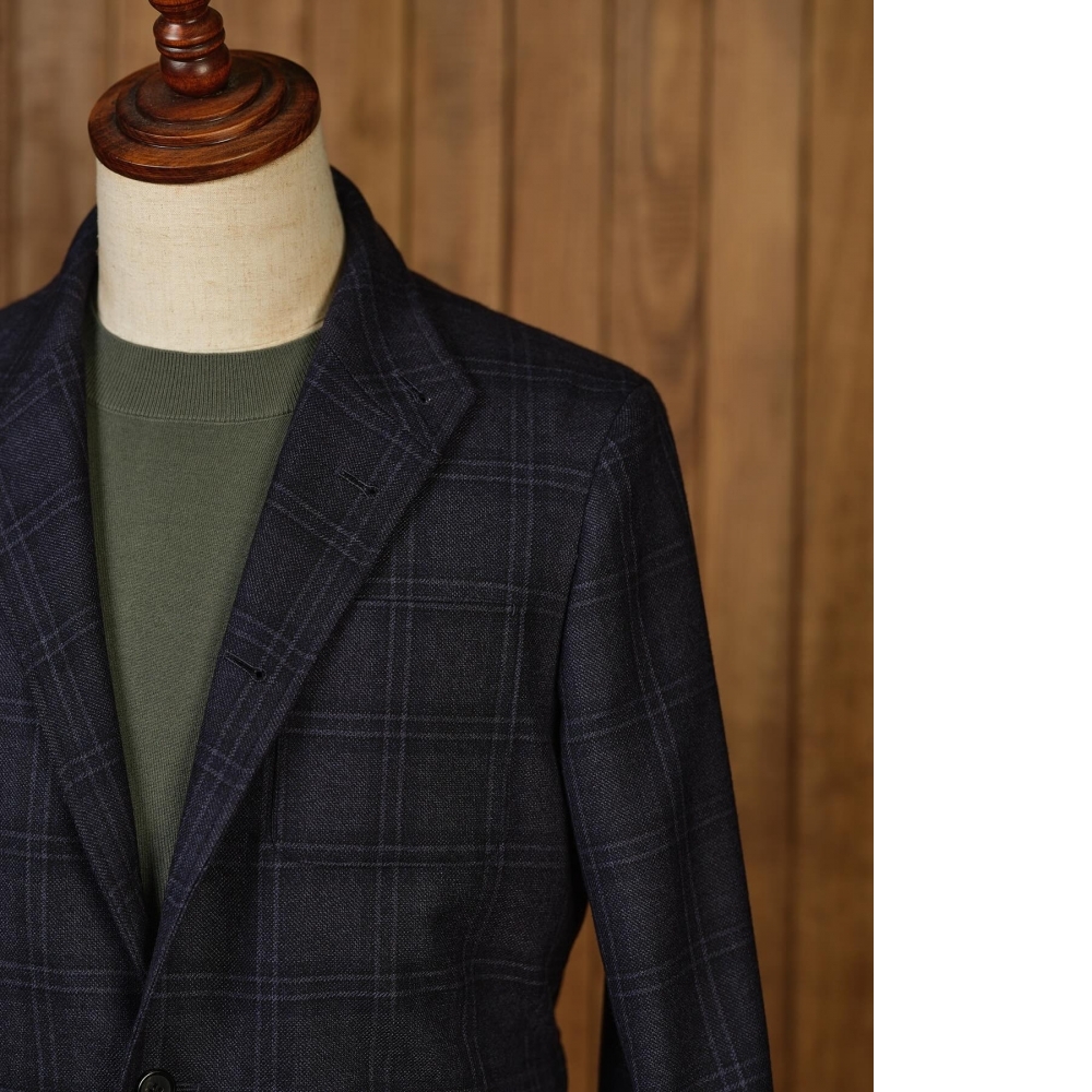 Scabal 藍色法蘭絨西班牙夾克 頂級的秋冬Sartorial之選