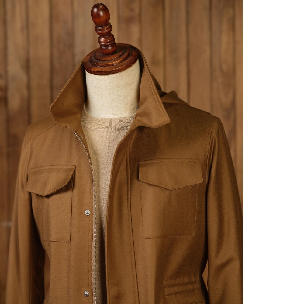 Loro Piana 駝色法蘭絨旅行夾克 經典的進化