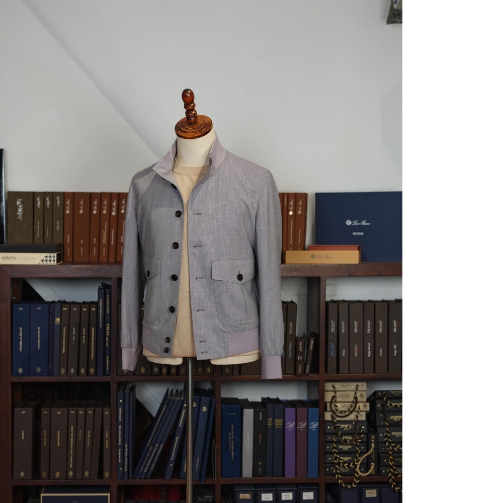 Loro Piana Summertime A1立領鈕扣夾克 夏日輕薄之選