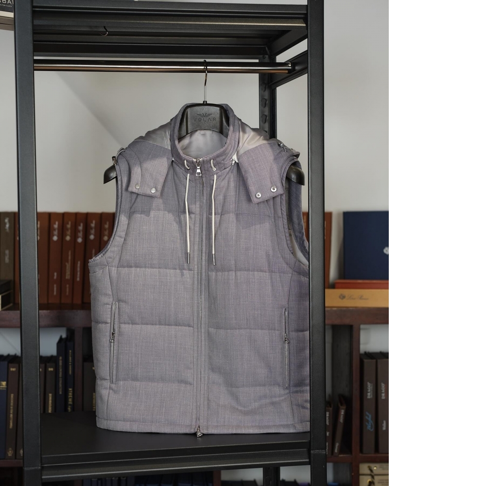 Loro Piana Summertime A1立領鈕扣夾克 夏日輕薄之選