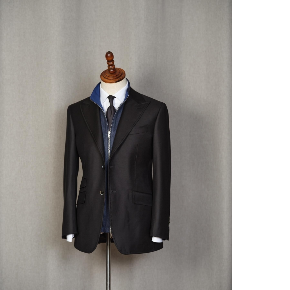 Loro Piana 羊絨 Scabal 羊毛 雙面Bomber夾克