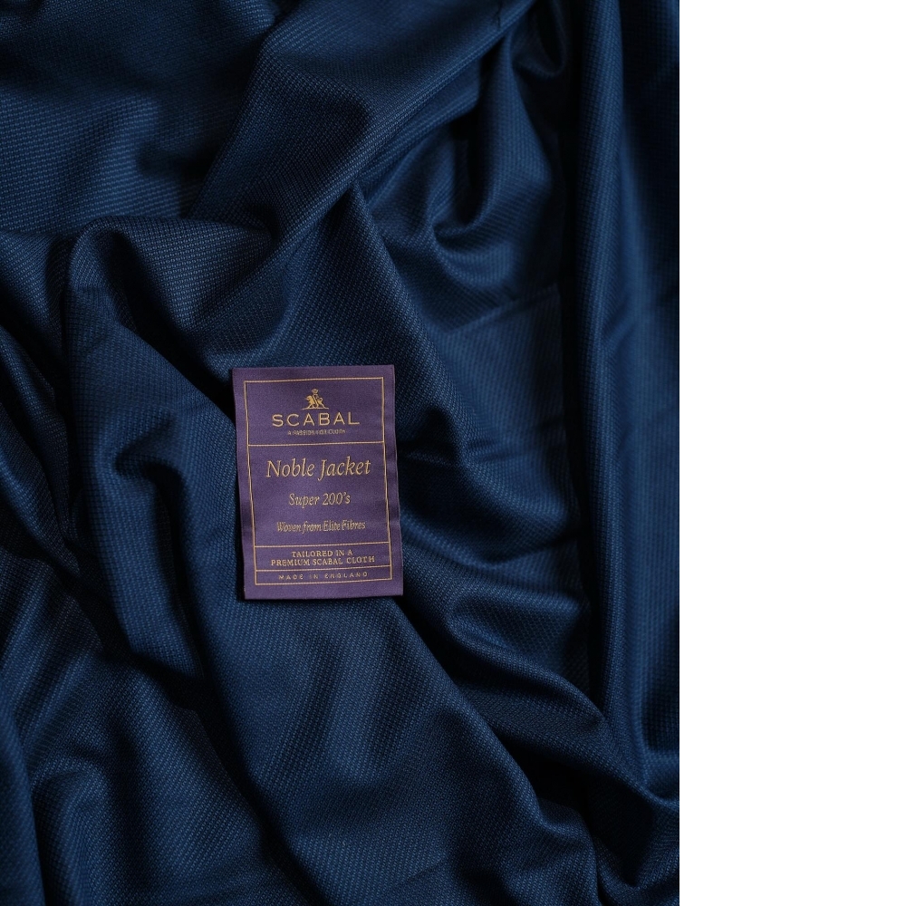 Scabal Noble 200s 皇家藍雙面鋪棉背心