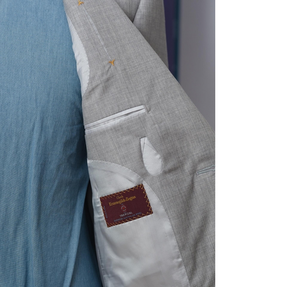 獻給Sartorial的終極乾爽:Zegna 灰白色「熱帶系列」西裝