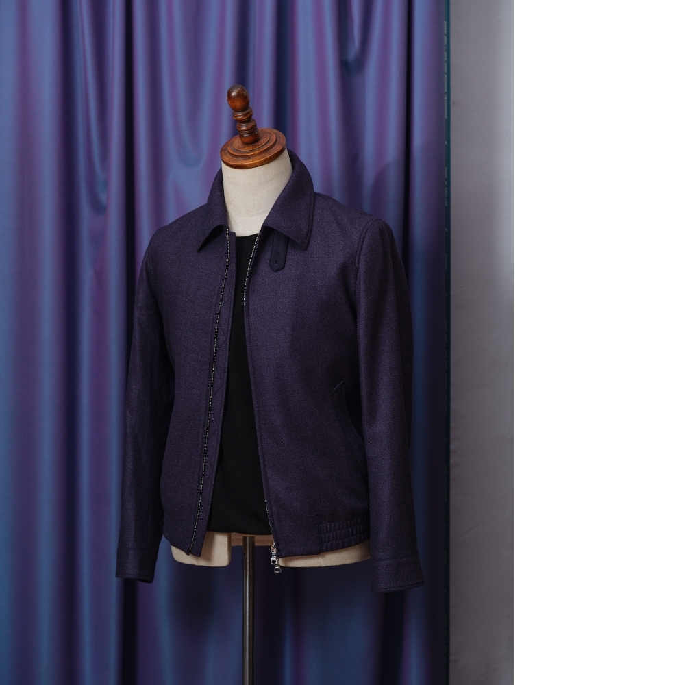 稀有色調 Loro Piana 紫色雪佛龍夾克 | 頂級客製化休閒男裝
