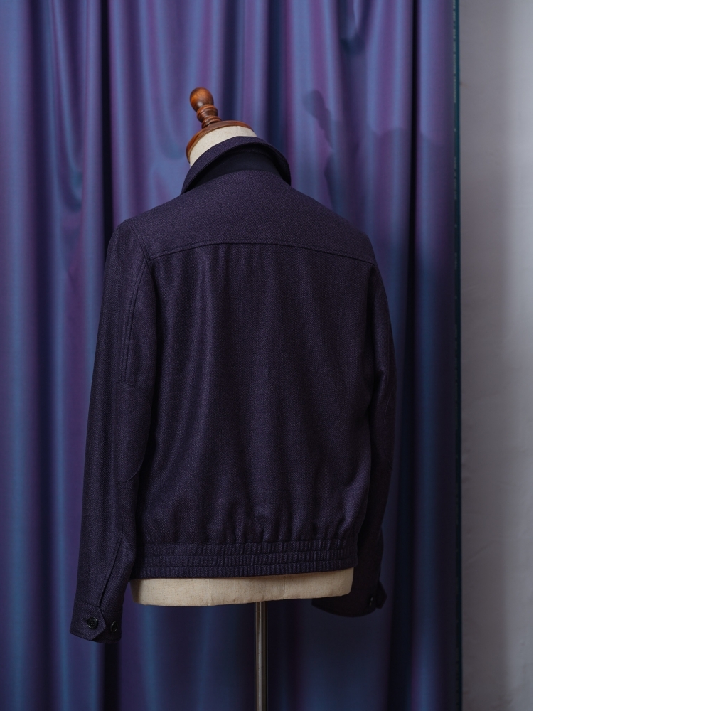 稀有色調 Loro Piana 紫色雪佛龍夾克 | 頂級客製化休閒男裝
